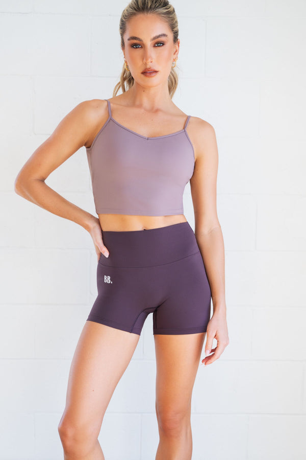 Airlift 3" Bike Shorts in Aubergine