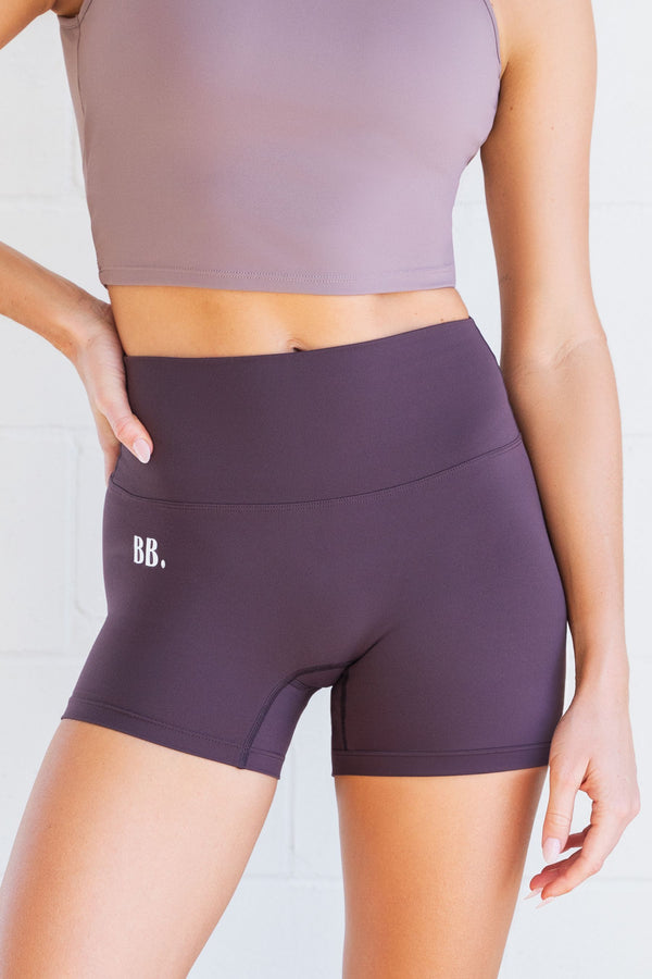 Airlift 3" Bike Shorts in Aubergine