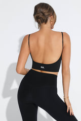 Backless Cropped Cami in Black (SAMPLE SALE)