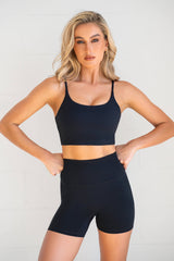 Sculpting Cropped Cami in Black