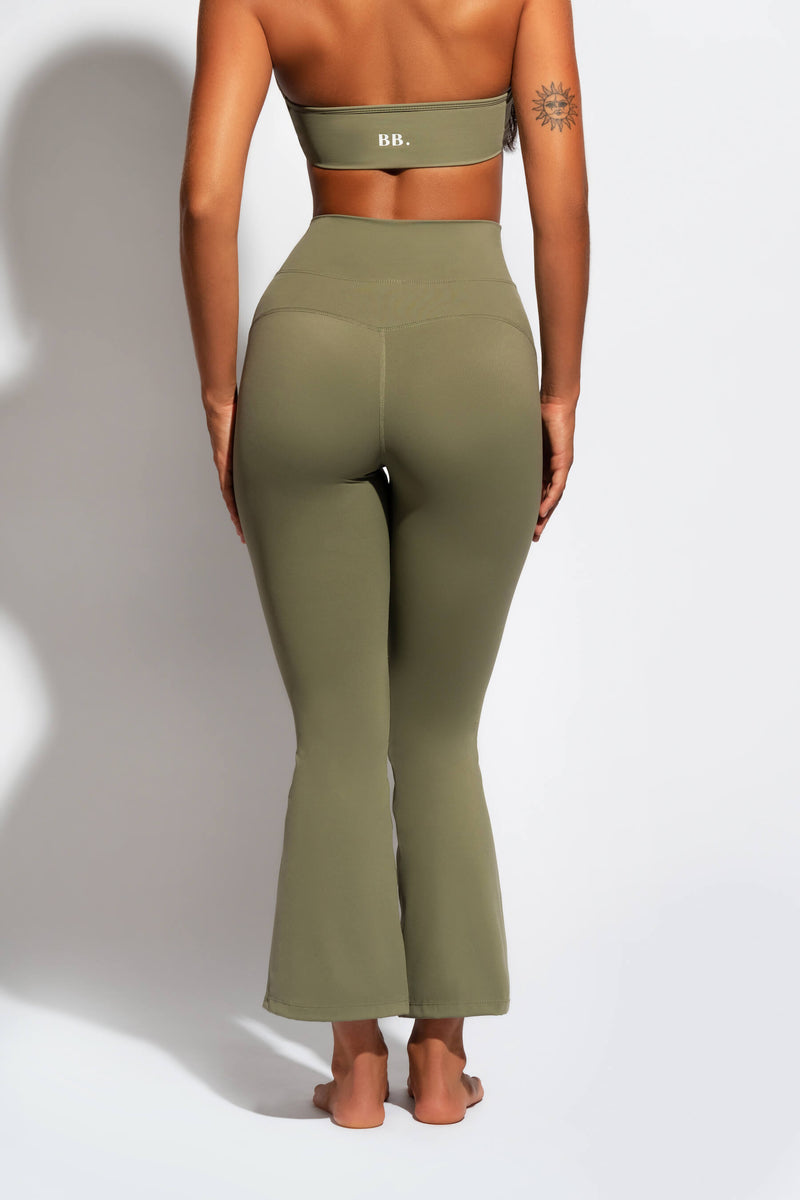 Flare Pants in Sage