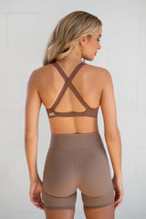 Classic Twist Bra in Caramel (SAMPLE SALE)