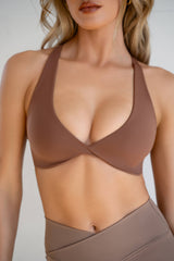 Classic Twist Bra in Caramel (SAMPLE SALE)