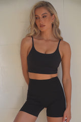 Sculpting Cropped Cami in Black