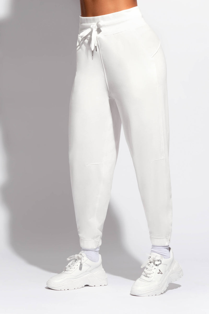 White oversized joggers womens sale