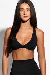 Classic Twist Bra in Black